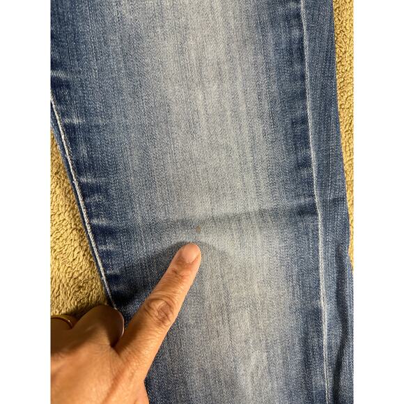 Madewell, 10" High Riser Skinny Stretch Jeans Light Wash Blue Denim, Size: 27 - Picture 8 of 14